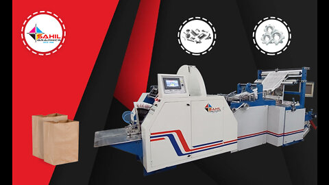 Fastest Paper Bag Making Machine | Servo Motor | 500 Bags per min | Made in India | Sahil Graphics