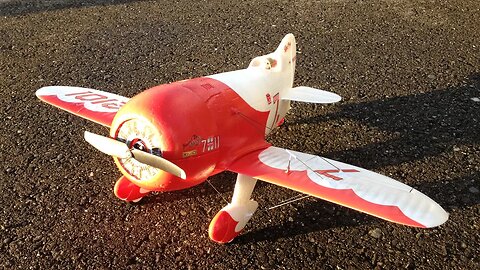 John's E-flite UMX Gee Bee R2 BNF RC Plane with AS3X Technology