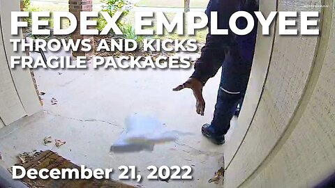 #fedex lady THROWS & KICKS my packages! 😡 BONUS training video at the end 🤣 #wyzecam