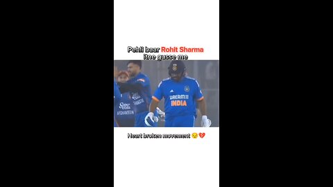 rohit sharma emotional video