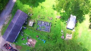 DRONE AERIAL TOUR ATLANTA BEECH TREE COTTAGE GARDENS JULY 2022 !