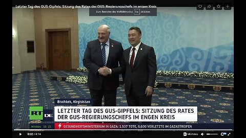 Sitzung des Rates der GUS-Regierungschefs im engen Kreis