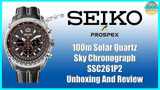 Stunner! | Seiko Prospex 100m Solar Quartz Chronograph SSC261P2 Unbox & Review