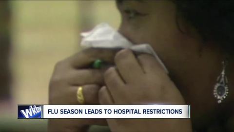 Flu season causes temporary hospital restrictions