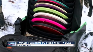 Milwaukeeans have mixed reactions to first snowfall