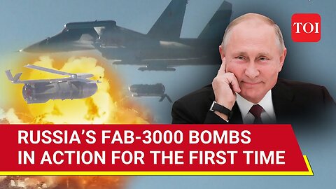 Russia Flaunts Dreaded Fab-3000 Bombs In New Video | Watch Su-34 Bombers Drop Them On Ukraine