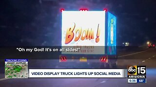 Video display trucks light up social media