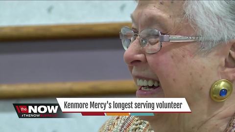 Honoring Kenmore Mercy Hospital's longest serving volunteer