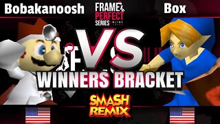 FPS3 Online W. Bracket - Bobakanoosh (Dr. Mario) vs. B&B | Box (Y. Link, C. Falcon) - Smash Remix