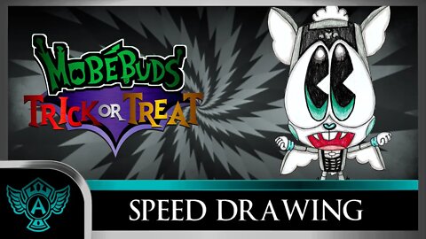 Speed Drawing: MobéBuds Trick or Treat - Cloudivamp | A.T. Andrei Thomas 2022