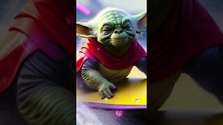 #Yoda #Surfing #StarWars #Cute #Funny #Viral #Shorts