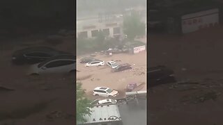 Flood in Mentougou, Shijingshan District, Beijing, Today