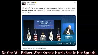 No One Will Believe What Kamala Harris Said In Her Speech!