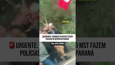 Terroristas do MST interditaram a rodovia PR-170, em Guarapuava, na região Central do Paraná #mst