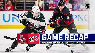 NHL Hurricanes vs Coyotes 3 - 1 Highlights