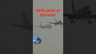 A319 Landing at Gibraltar #shorts