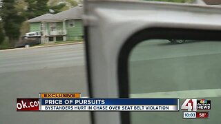 Innocent bystanders injured in Independence police chase over seat belt violation