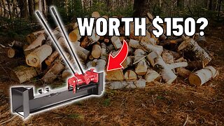 Harbor Freight Hydraulic Log Splitter Review | Is This Homestead Firewood $150 Tool Worth It?