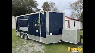2017 Freedom 8.5' x 18' Commercial Kitchen Concession Trailer with Bathroom for Sale in Georgia