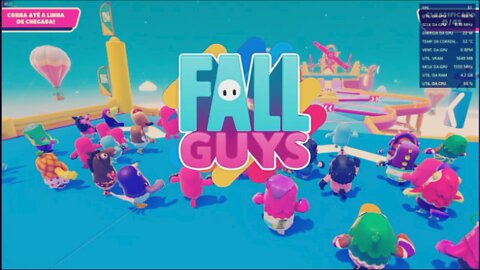 Fall Guys - Frame Rate Test (controle xbox 360 com fio,RX 550 2GB,Core i3 550) gameplay_Free To Play