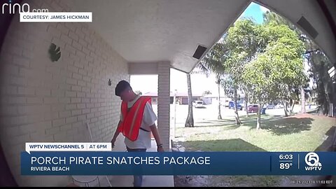 Ring camera captures bandit in Riviera Beach
