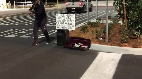 Talented Violinist Garners Attention At Walmart Parking Lot