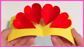 How to make 4 Hearts Pop Up Card