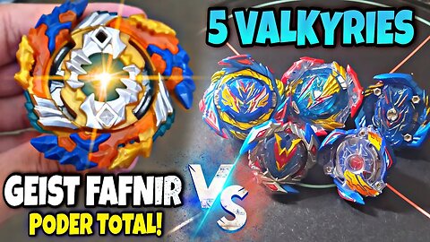 GEIST FAFNIR VS TODOS OS VALKYRIES | batalha de beyblade burst #beyblades