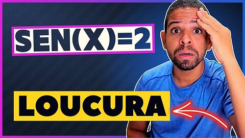 ( VOCÊ NUNCA VIU ISSO) SENO IGUAL A 2 | sen(x)=2 | TRIGONOMETRIA COMPLEXA | NÚMEROS COMPLEXOS