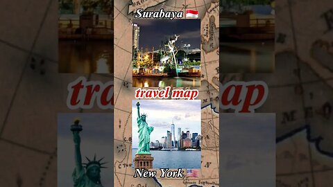 Perjalanan Dari Surabaya 🇮🇩 Ke New York 🇺🇲 #shorts #amerika #america #jawatimur