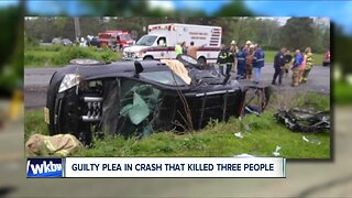 Guilty plea in crash that killed three people