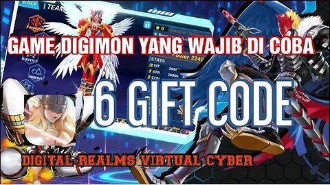 Gift Code and Gameplay Game Digimon DIGITAL REALMS VIRTUAL CYBER #giftcode #digimon