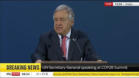 UN Chief Claims Climate Is Fanning The Flames of Injustice