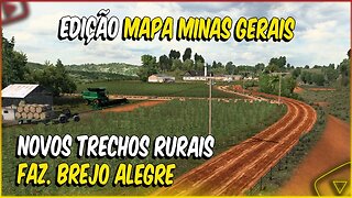 EDIÇÃO MAPA MINAS GERAIS NOVA FAZENDA BREJO ALEGRE MG 430 IGARATINGA