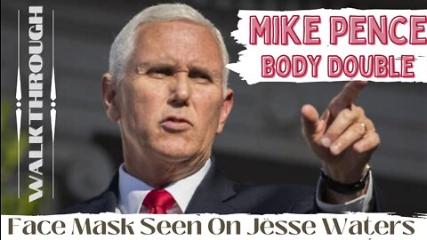 Mike Pence Body Double EXPOSED! Someone In A Mask On Jesse Waters ... WAKE UP & Get Your Red Pill :)