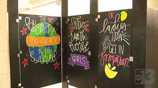 Valley High School students create Beyonce' themed bathroom
