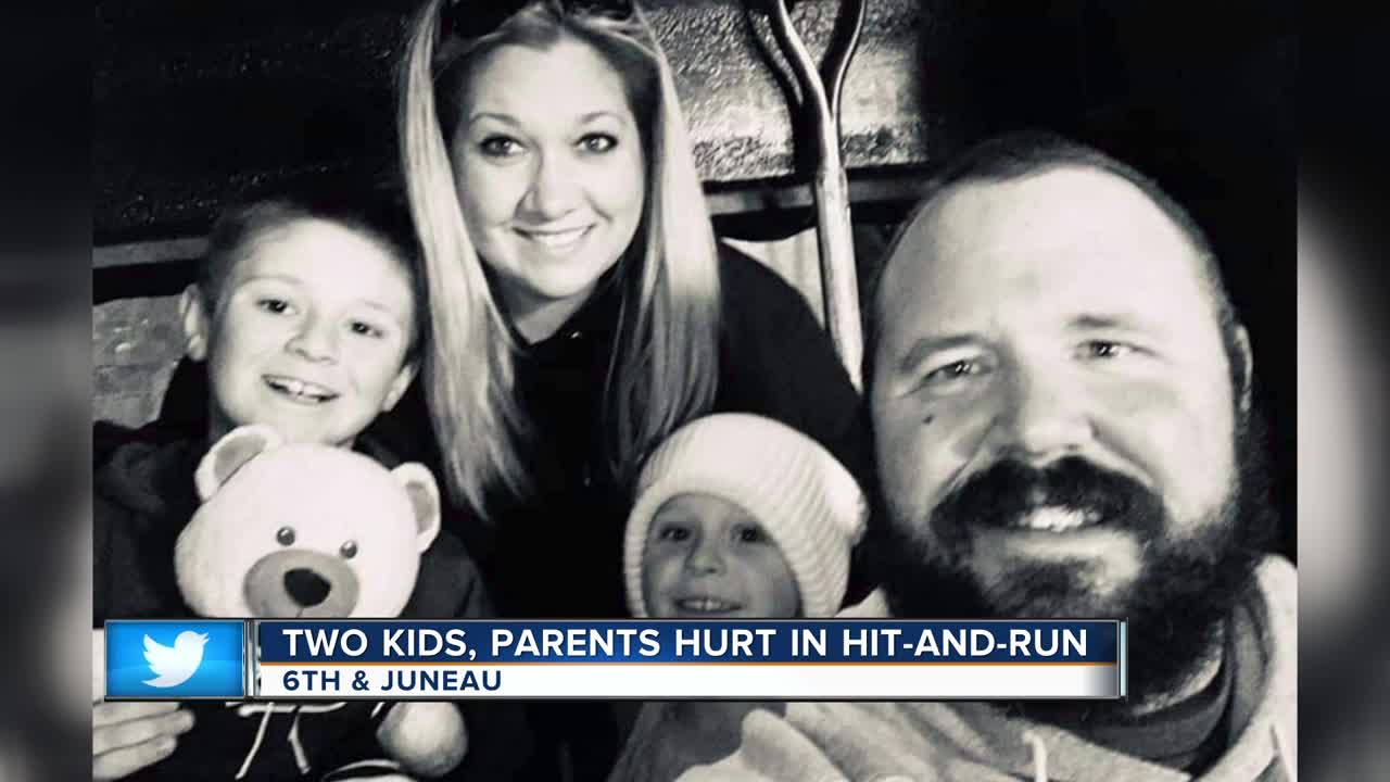 Two kids, parents injured in Milwaukee hit-and-run