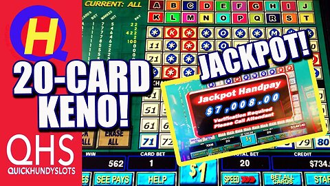 KENO JACKPOT! Big Wins on Multicard KENO from Las Vegas! #KENONATION