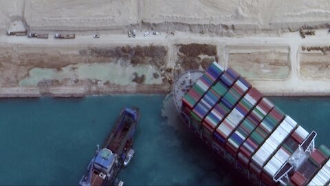 Stuck Cargo Ship in Egypt's Suez Canal 'Partially Refloated'