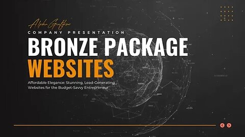 Bronze package website presentation