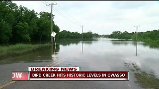 Bird Creek hits historic levels in north Tulsa County