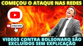 Começou a guerra nas redes - Videos contra Bolsonaro são removidos