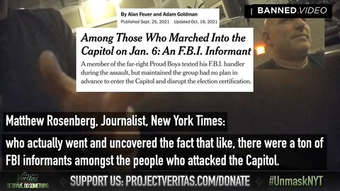 BREAKING: NY TImes Investigation Confirms Feds Staged Jan 6