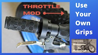 Mongoose To Motorized #7 | Easy Bike Engine Kit Throttle Mod Using Your Bicycle Grips | Idea Guide