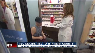 Flu death toll rises to 11 in Kern County