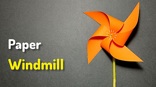 How to Make a "Paper Windmill" Without Glue. DIY Crafts Origami