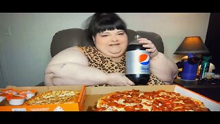 Hungry FatChick Is Eating Pizza For Breakfast Why Not Eat Eat Less For Your Health We Care!