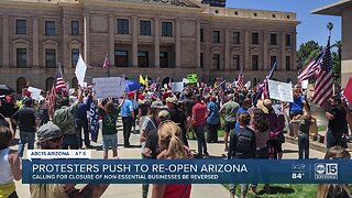 Protesters push to re-open Arizona