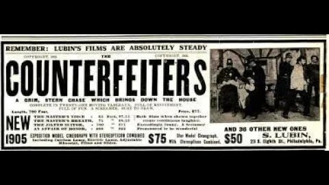 The Counterfeiters - Black and White - Silent Film - 1905