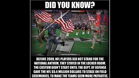 What are my thoughts about the Military and the Fake National Flag and Anthem... ASK DOD.